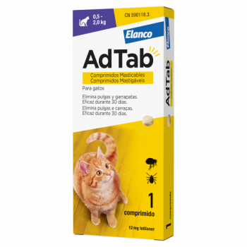 ADTAB Gato Hasta 2 Kg 1 Comprimido Masticable