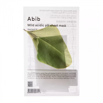 ABIB Mascarilla de hoja con pH ácido suave heartleaf fit 30 ml