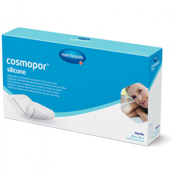 COSMOPOR Silicone Apósito Estéril 20 cm x 10 cm 5 Uds