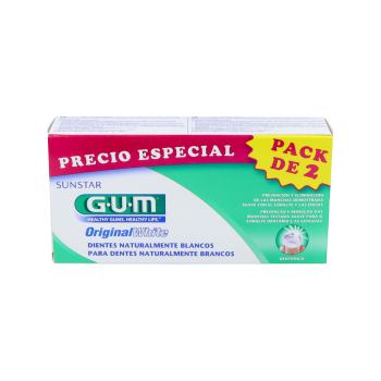 GUM Original White Pasta Dental 75 ml 2 Tubos