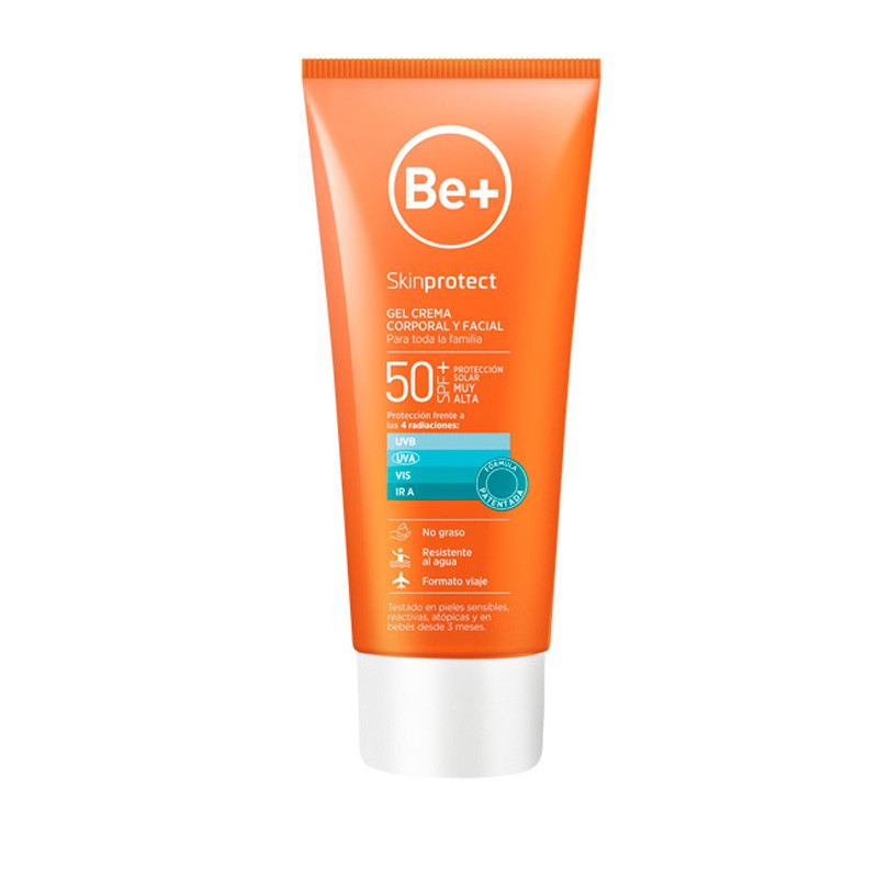 BE+ Skinprotect gel-crema corporal y facial SPF50+ 100ml