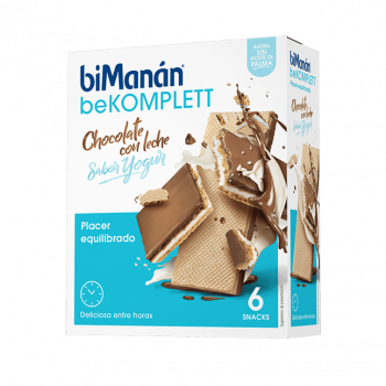 BIMANAN Snack Chocolate con Leche Sabor Yogur 20 g 6 Uds