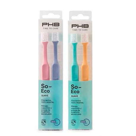 PHB Cepillo Dental So-Eco Suave Duplo