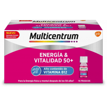 MULTICENTRUM Energía y Vitalidad 50+ 30 frascos