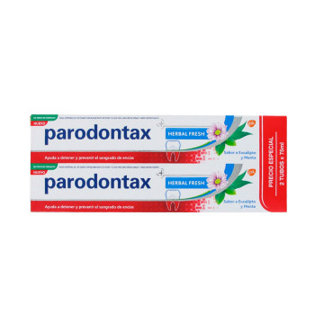 PARODONTAX Pasta Dentífrica Eucalipto y Menta Duplo 2 x 75 ml