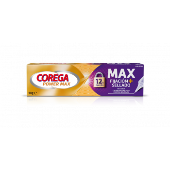 COREGA Max Fijación + Sellado Sin Sabor 40 g