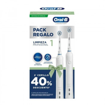 ORAL-B Cepillo Dental Eléctrico Recargable Limpieza Profesional 1 2 Uds Pack Ahorro