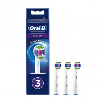 ORAL-B Recambio Cabezal Cepillo 3D Withe 3 Uds