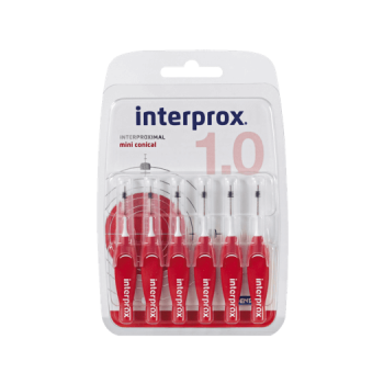 INTERPROX Mini Cónico 1 mm 6 uds