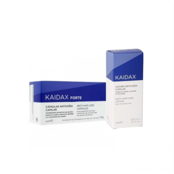 KAIDAX Forte Anticaida Capilar 60 Capsulas + Locion Anticaida Capilar 100 ml