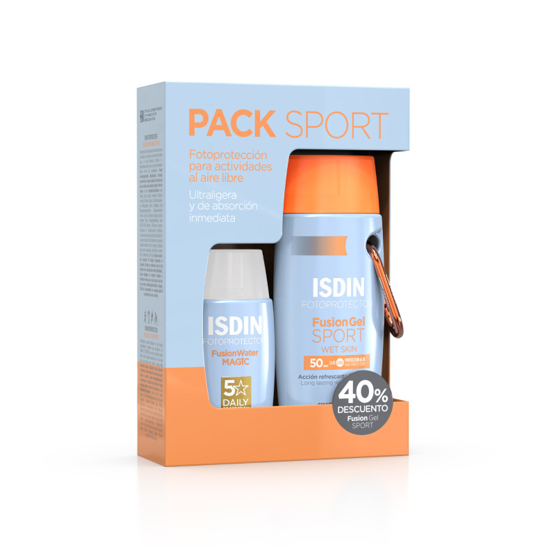 ISDIN Pack Sport Fusion Gel Sport 100 ml + Fusion Water Magic 50 ml