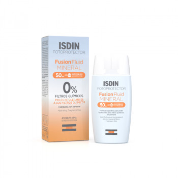 ISDIN Fotoprotector Fusion Fluid Mineral 0% Filtros Químicos SPF50+ 50 ml
