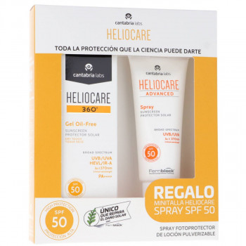 HELIOCARE 360 Gel Oil Free SPF 50 50 ml + Regalo Heliocare Advanced Spray SPF50 75 ml