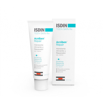 ISDIN Acniben Repair Gel Crema Hidratante, Calmante y Reparadora 40 ml