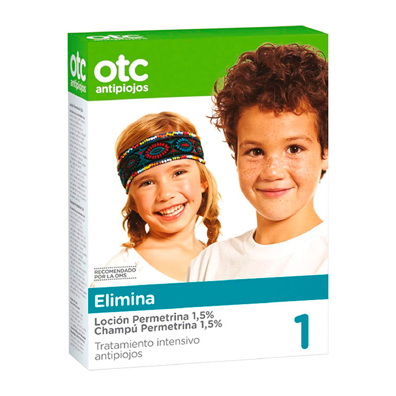 OTC Pack Tratamiento Completo Antipiojos Permetrina 1,5 % Loción + Champú