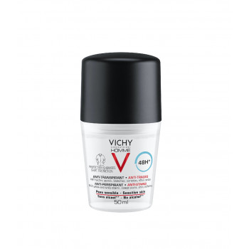 VICHY Homme Desodorante Antitranspirante Antimanchas 48H 50 ml