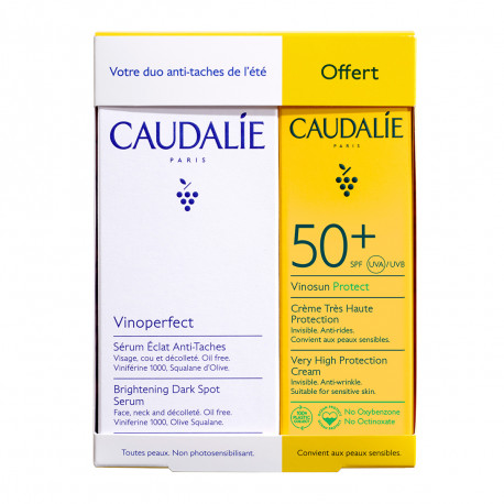 CAUDALIE Vinoperfect pack sérum antimanchas 30ml + crema solar facial SPF50+ 25ml