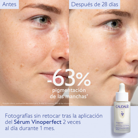 CAUDALIE Vinoperfect pack sérum antimanchas 30ml + crema solar facial SPF50+ 25ml