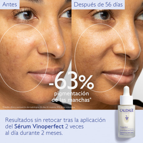 CAUDALIE Vinoperfect pack sérum antimanchas 30ml + crema solar facial SPF50+ 25ml