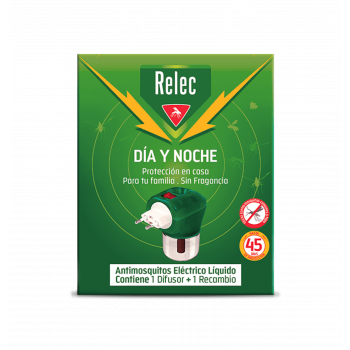 RELEC Día y Noche Antimosquitos Eléctrico Líquido