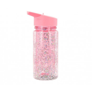 TUTETE Botella Plástico con Pajita Glitter Stars Gloss 1 ud