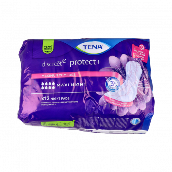 TENA Discreet Compresa Maxi Noche 12 Unidades