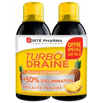 FORTE PHARMA Turboslim drenante sabor piña 2x500 ml