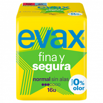 EVAX Compresas Fina y Segura Normal S/A 16 uds