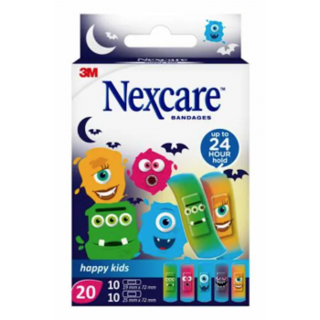 3M NEXCARE Active Happy Kids Monsters 20 uds