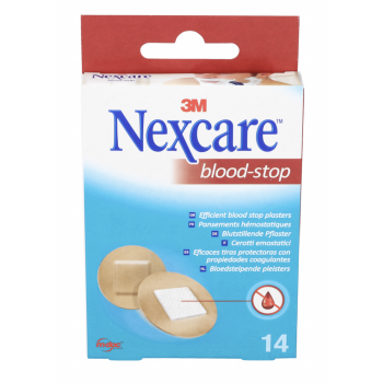 3M NEXCARE Blood Stop 30 Apósitos Redondos 22,5 mm