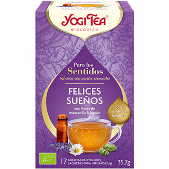 YOGI TEA Infusión para los Sentidos Felices Sueños 17 Bolsitas