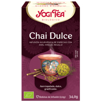 YOGI TEA Infusión Chai Dulce 17 Bolsitas