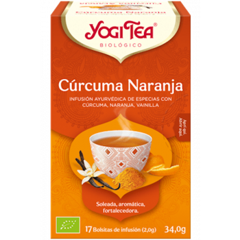 YOGI TEA Infusión Cúrcuma Naranja 17 Bolsitas