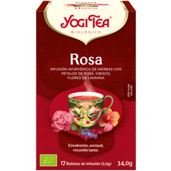 YOGI TEA Infusión Rosa 17 Bolsitas