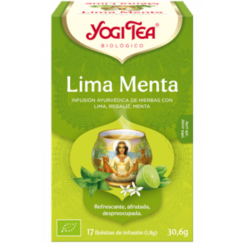 YOGI TEA Infusión Lima Menta 17 Bolsitas