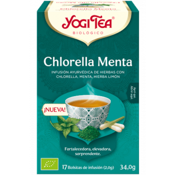 YOGI TEA Infusión Chlorella Menta 17 Bolsitas