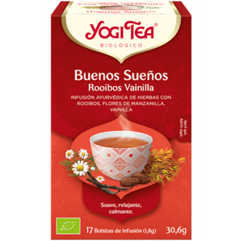 YOGI TEA Infusión Buenos Sueños Vainilla 17 Bolsitas