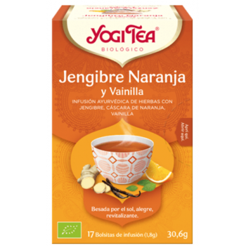 YOGI TEA Jengibre Naranja Y Vainilla 17 Bolsitas