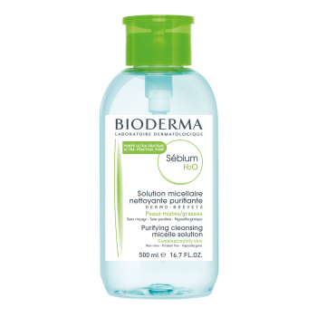 BIODERMA Sébium H2O Agua Micelar Dispensador Pump 500 ml