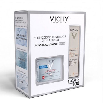 VICHY Liftactiv Pack Crema Antiarrugas y Firmeza SPF30 + VICHY Capital Soleil UV-Age Daily Fluido Fotoprotector Diario SPF50