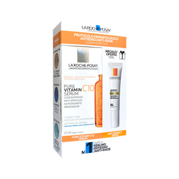 LA ROCHE POSAY Pack Pure Vitamin C10 Sérum + ANTHELIOS  Age Correct SPF50+