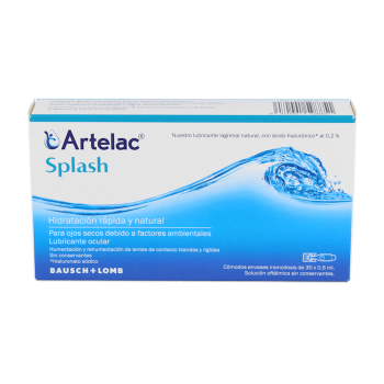 ARTELAC SPLASH Colirio ojos secos 0.5 ml 30 monodosis