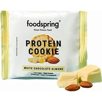 FOODSPRING Cookie proteica chocolate blanco y almendras 50g