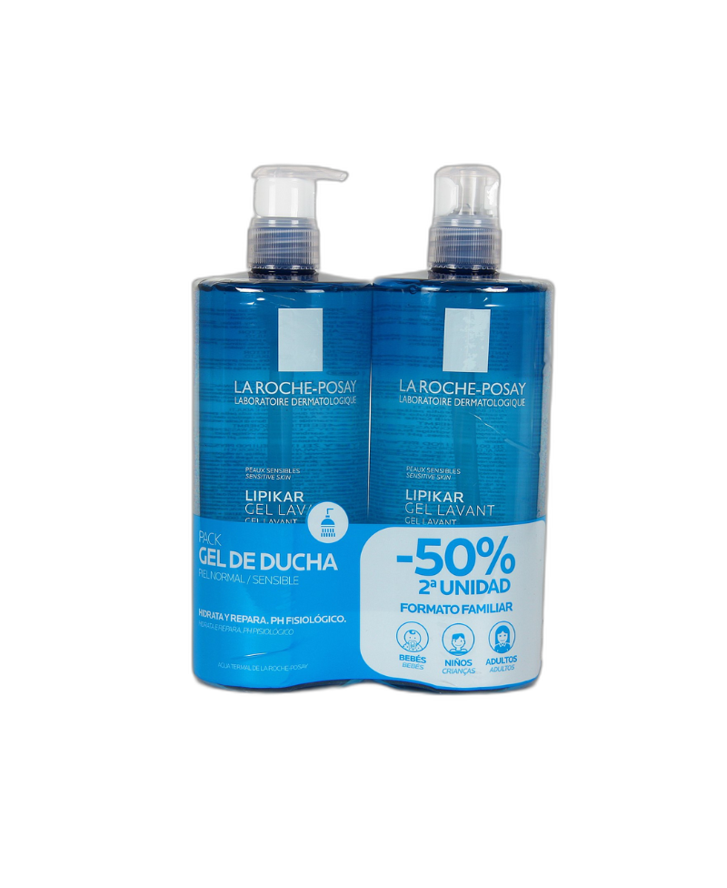 LA ROCHE POSAY Lipikar Duplo Gel de Ducha Calmante Protector 2 x 750 ml