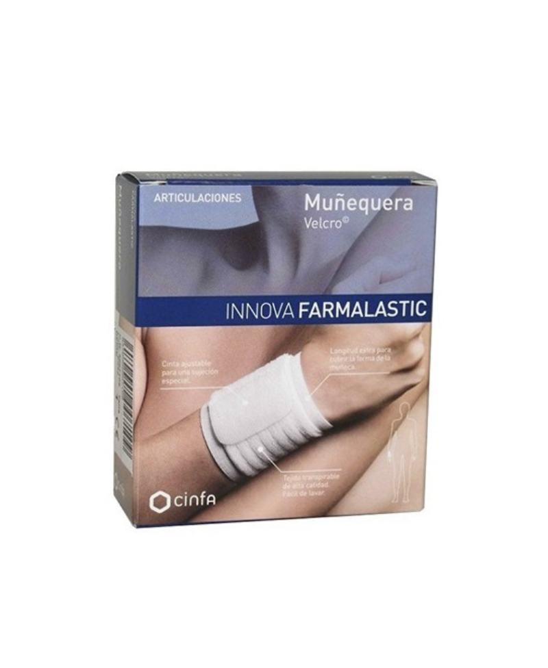 Farmalastic Innova Muñequera Velcro Color Blanco T- PEQ/MED 1 ud