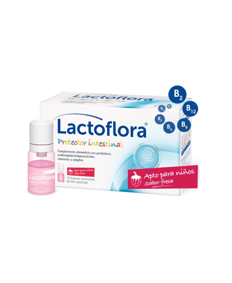 LACTOFLORA Protector intestinal 10 botecitos