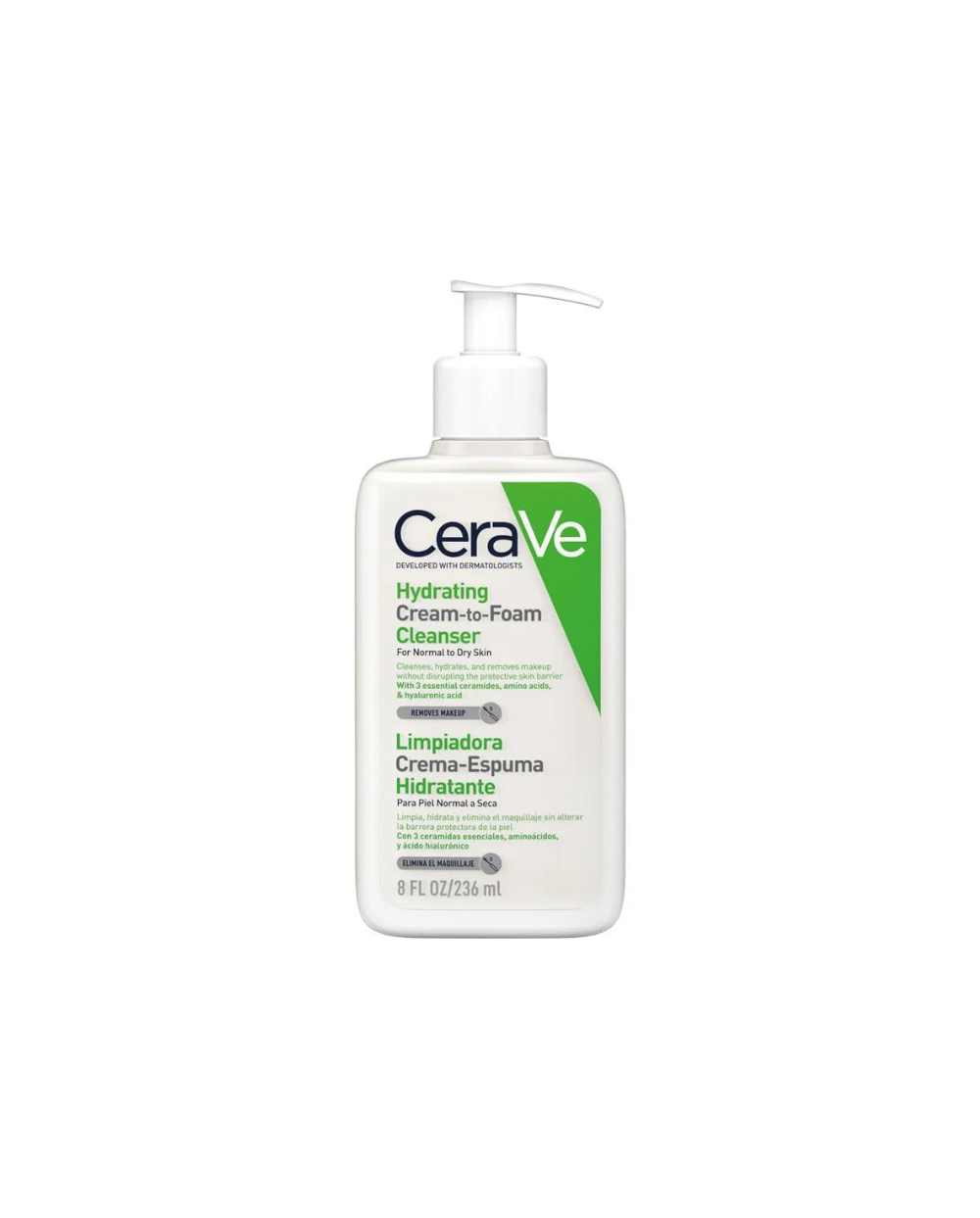 CERAVE Limpiador crema-espumosa hidratante 236 ml