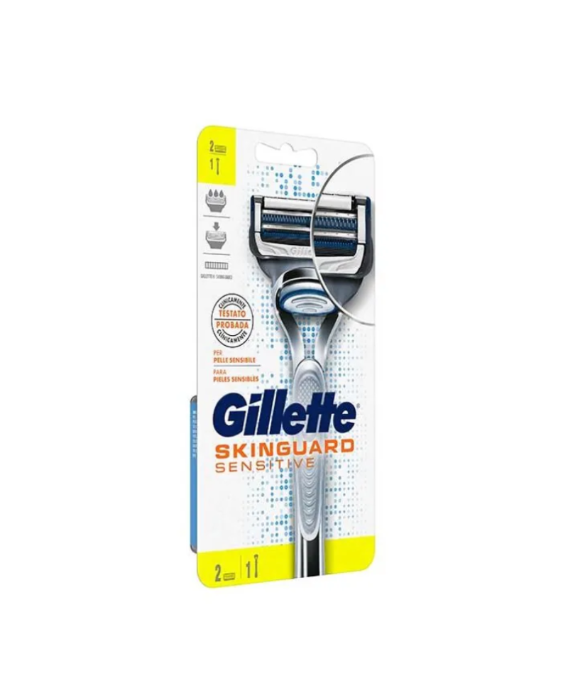 GILLETTE Skinguard Sensitive Cuchilla de Afeitar + 2 recambios