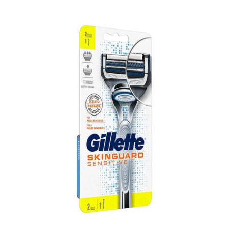 GILLETTE Skinguard Sensitive Cuchilla de Afeitar + 2 recambios