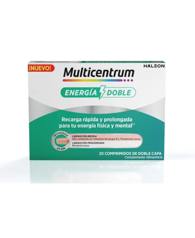 Multicentrum Energía doble 20 comprimidos